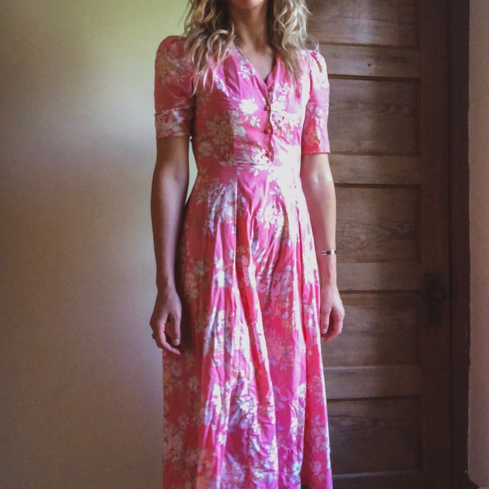 Vintage 90s Laura Ashley Maxi Dress